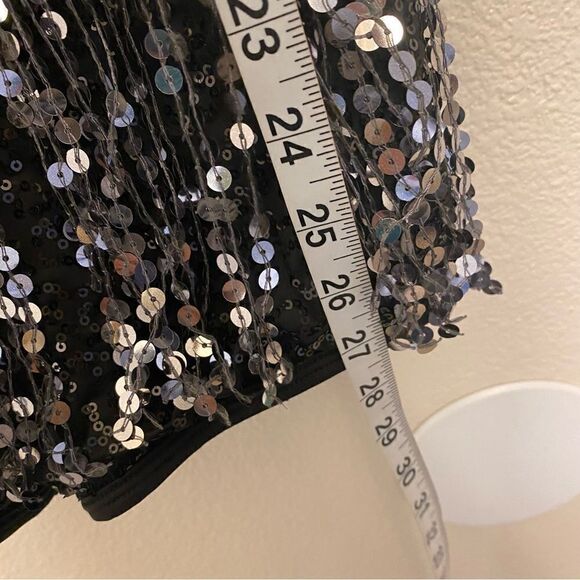 Curtain Call Dance Costume Black silver fringe dress Dont mean a thing J5418 ASM - Picture 5 of 10